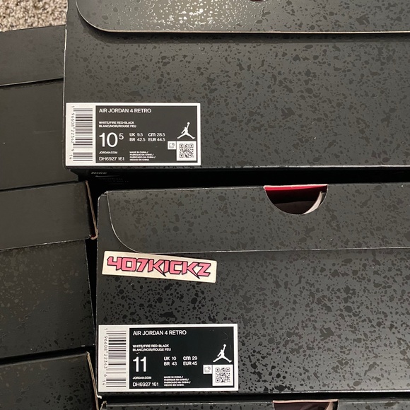 New Air Jordan 4 Retro 'Red Cement' Men's Shoes - Picture 11 of 15